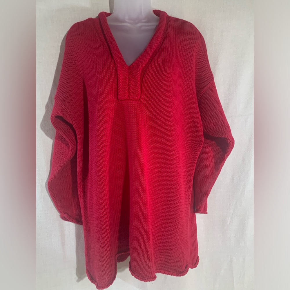 Forrelli red women’s pullover sweater